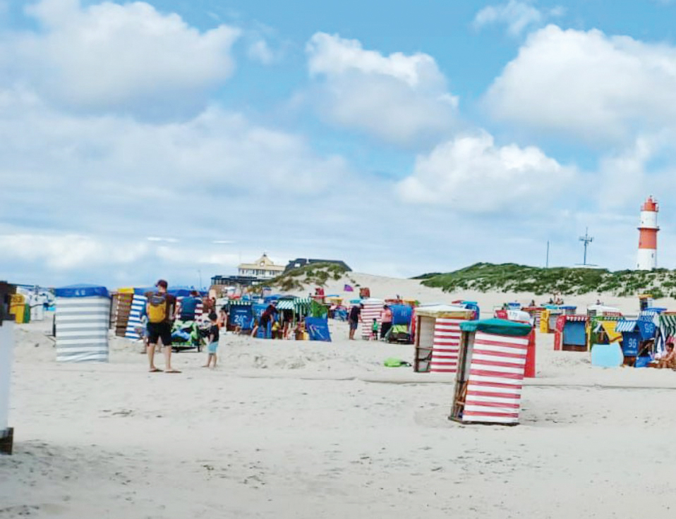 Strand auf der Insel Borkum