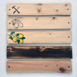 Handgefertigtes Magnetboard aus Upcycling-Holz