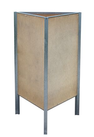 3-Eck-Plakatständer HARTFASER (DIN A0 / 3-teilig)